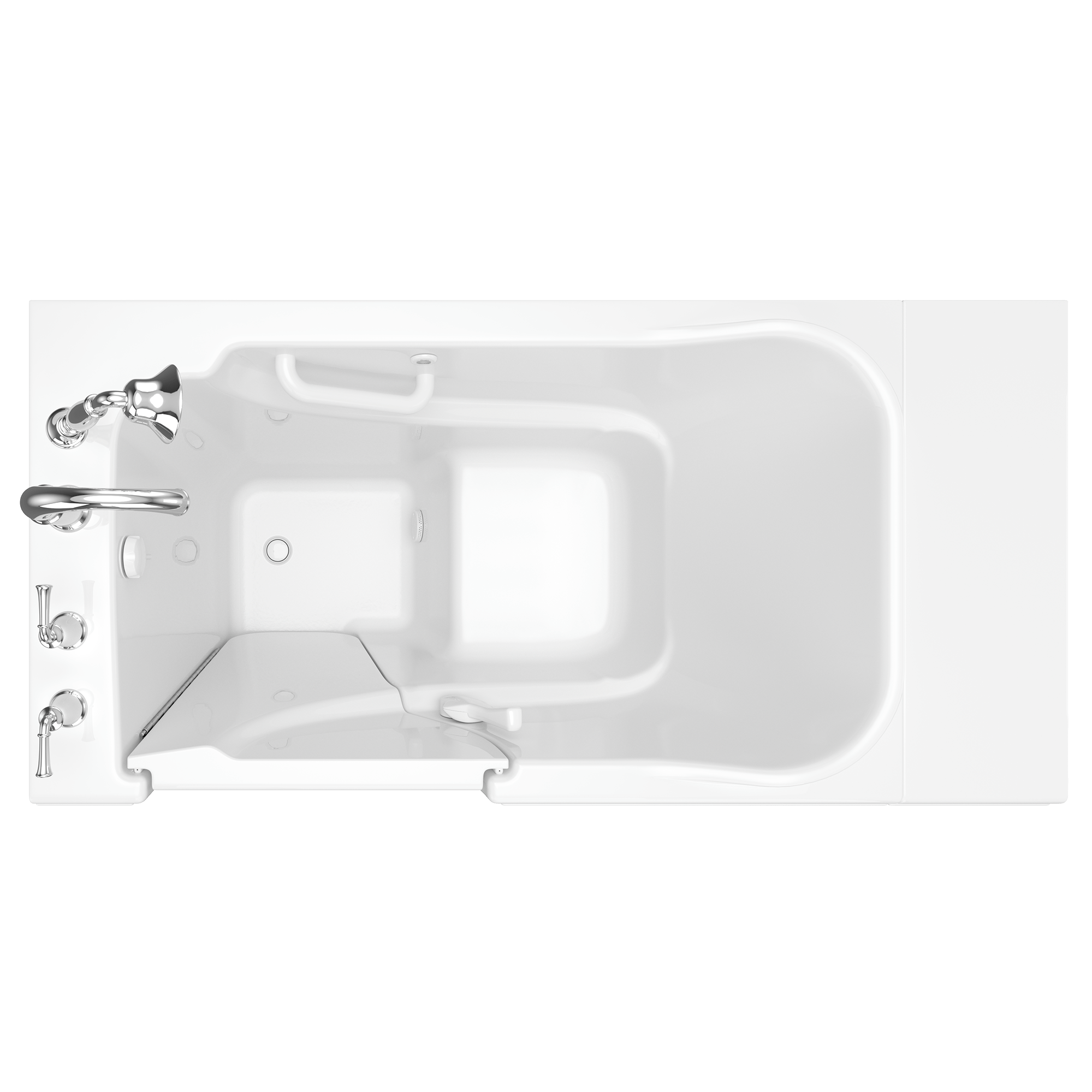 Gelcoat Value Series 30 x 52 Inch Walkin Tub With Soaker System